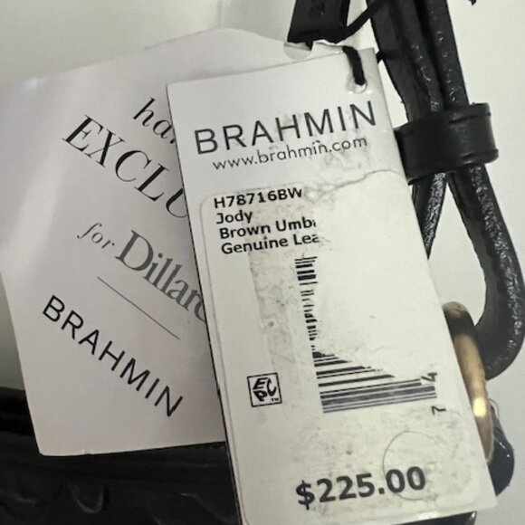 Brahmin Jody Brown Umbre Crossbody Exclusively handcrafted for Dillards Rare! - Picture 4 of 4